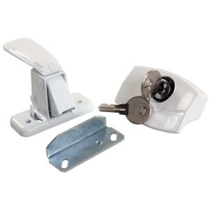 JR Products Camper Door Latch, White, 11685