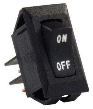 JR Products Labeled On/Off Switches, Black, Pack of 5, 12591-5