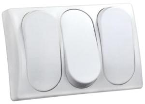 JR Products Modular On/Off Switch Triple, 13595
