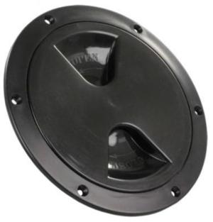 JR Products Access/Deck Plate - 5, Black, 5in, 31035