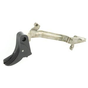 Glock Trigger with Trigger Bar, Gen 4, Grooved Trigger, Black - 757106325406 