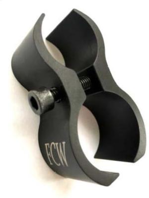 FCW Remington/Mossberg Mag Extension Support Clamp, 12 ga, Black, 15710