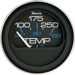 Faria Beede Instruments Water Temperature Gauge - 60-200 deg F, Coral, 13009 13009