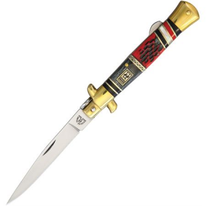 Kissing Crane 5587 Red Dawg Stiletto Lockback