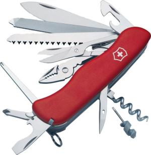 Victorinox WorkChamp 4.38in Swiss Army Knife, Red w/Locking Blade, Mini Screwdriver 53761