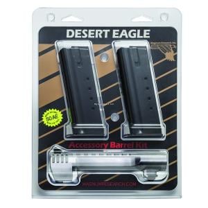 Magnum Research  Desert Eagle Extra Barrel 50AE 6.0 BBL Stainless Steel w/Muzzle Brake  and 2 Mags Clam Pack 761226087908