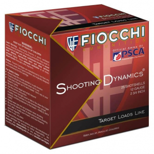 Fiocchi Ammo 12SD18X8 Shooting Dynamics 12 Gauge 8 Shot, 1 1/8 oz, 2.75" (Per 25) 12SD18X8