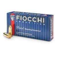 Fiocchi, 9mm, FMJ, 115 Grain, 1,000 Rounds 9AP/CS