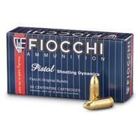 Fiocchi, 9mm Luger, FMJ, 124 Grain, 1,000 Rounds 9APB/CS