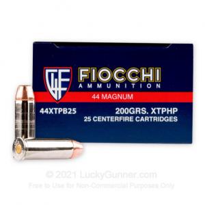 44 Mag - 200 gr JHP XTP - Fiocchi - 500 Rounds 762344862125