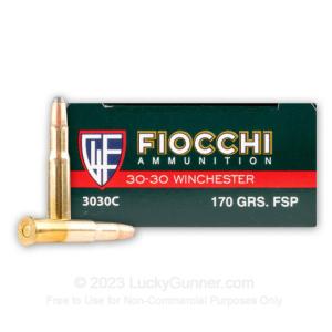30-30 - 170 Grain FSP - Fiocchi - 200 Rounds 3030C