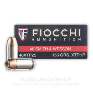 40 S&W - 155 Grain XTP JHP - Fiocchi - 500 Rounds 762344863375