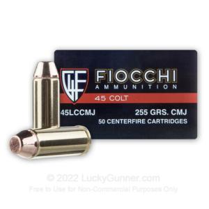 45 Long Colt - 255 Grain CMJ - Fiocchi - 500 Rounds 762344863832