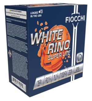 FIOCCHI White Rino 12ga 2 3/4" 1 1/8oz  SL  #7.5 12WRSL75 12WRSL75