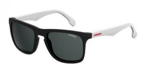 Carrera 5043/S Sunglasses CA5043S-0003-IR-5620 - Matte Black Frame, Gray Blue Lenses, Distance Between Lenses 20mm