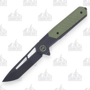 WE Knife Co. Arsenal Titanium Black & Green G-10 WE20073-2