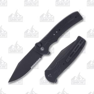 CIVIVI Cogent Black G-10 Partially Serrated C20038E-1