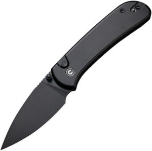 Civivi Knife Quibit 2.98'' Blk/ Blk Stonewash Button Lock C22030E1