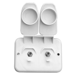 Prime Products 08-6212 Duplex Compact TV Receptacle, White, 44055/112.1191