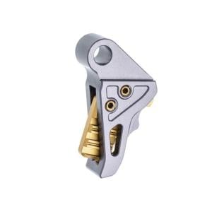 Tyrant CNC Hellcat/Hellcat Pro Trigger Shoe, Grey/Gold, TD-HCATTRIG-GREY/GOLD TDHCATTRIGGREY/GOLD