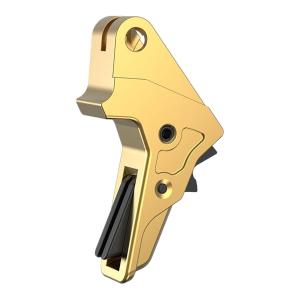 Tyrant CNC TDMPTRIGFSCGOLD/BLK Gold Fits S&amp;W M&amp;P Full-Size &amp; Compact