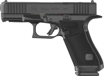 Glock QP Only G45 Gen6 9mm 4.02" 17rd w/ Ameriglo Bold Sights Black 764503071096