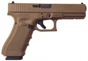 Glock 17 Gen 4 Pistol 9mm 4.5in 17rd Full FDE PG-17502-04D