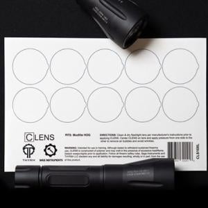 Clens Lens Protection For Flashlights And Weapon Lights - Clens 10xl Xl Size Half Sheet