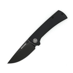 Eikonic RCK9 Folding Knives, 2.9in, D2 Steel, G10 Handle, Black/Black, 100BB 100BB