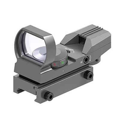 Feyachi Reflex Sight-Adjustable Reticle (4 Styles) Both Red and Green in one Sight, Grey Feyachi1039_VC