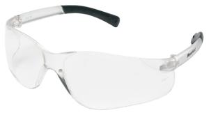 MCR Safety BearKat BK2 Series Safety Glasses, Soft Non-Slip Temple, Clear Lens/White Frame, One Size, BK210 766868232105