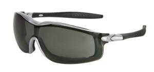 MCR Safety RT122AF RT1 Series Foam Lined Safety Glasses, Anti-Fog Lens, Adjustable Ratcheting Temples, Gray, One Size, RT122AF