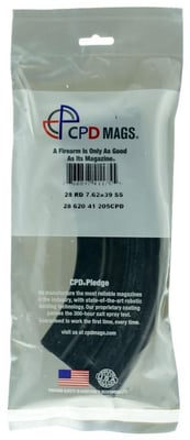 C Products Magazine AR-15 7.62x39mm 28 Rounds Black 2862041205CPD 766897411755