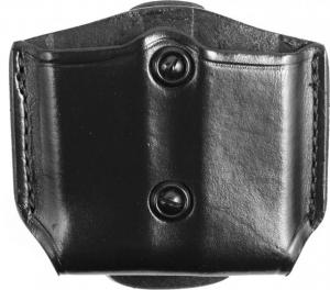 Gould & Goodrich Double Magazine Paddle Pouch, Black - Beretta 84, Sig 9mm & Similar B8313