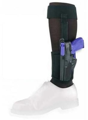 Gould & Goodrich B816 Ankle Holster w/Garter, Black, Left Hand - 1.88-2.25in BBL Revolvers B81662LH