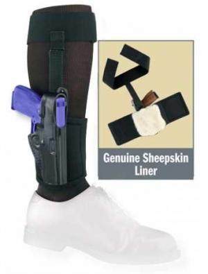 Gould & Goodrich B816 Ankle Holster w/Garter, Black, Left Hand - Walther PPK/E/S B81686LH