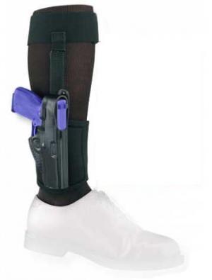 Gould & Goodrich B816 Ankle Holster w/Garter, Black, Right Hand - For Glock 26/27/33 B816G27