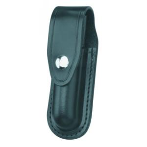 Gould & Goodrich Small Flashlight Case w/Flap, Standard Hardware, Black Weave, B672-2W B6722W