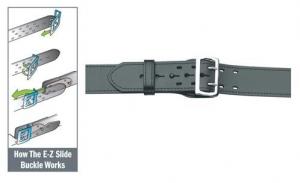 Gould & Goodrich F/LB49-38WBR E-Z Slide Duty Belt, Black Weave, Size 38 F/LB4938WBR