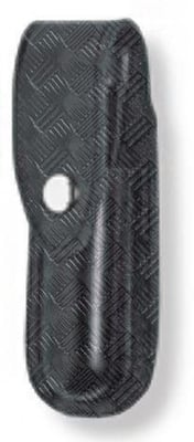 Gould & Goodrich Leather Flashlight Case, Nickel, Streamlight Strion LED, Black Weave, B672-8W B6728W