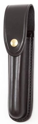 Gould & Goodrich Flashlight Case w/Flap Coast HP7R Flashlight, Brass Snap, Black, B672-3BR B6723BR