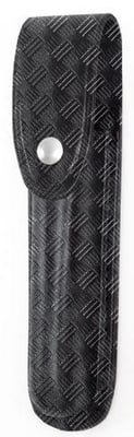 Gould & Goodrich Flashlight Case w/Flap Coast HP7R Flashlight, Nickel Snap, Black Weave, B672-3W B6723W