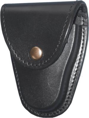 Gould & Goodrich Leather Duty B80 Handcuff Case/Glove Pouch, Brass Hardware, Black, B80BR