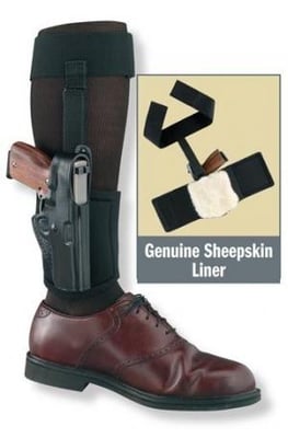 Gould & Goodrich Ankle Holster Plus Garter for S/W Shield,Right Handed, Black B816-8 B8168