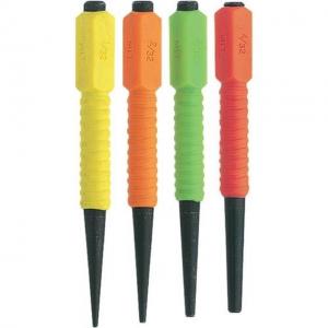 Steelex 4 Pc. Chrome Vanadium Steel Nail Set, Color Coded, 4 sizes 1/32in., 1/16in., 3/32in. and 1/8in. D2530