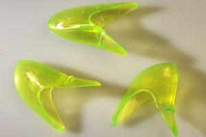 Krippled Herring U-Rig-M Head Number 2, Chartreuse, 3/Pack, 32020