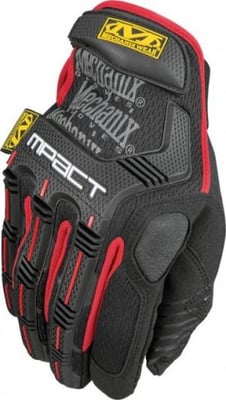 Mechanix Wear M-Pact Tactical Glove, Black/Red, Large, MPT-52-010