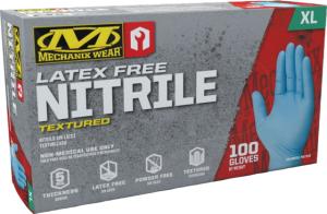 Mechanix Wear 100 PK Nitrile 5 Mil Gloves - Men's, Blue, Extra Large, D02-03-011-100