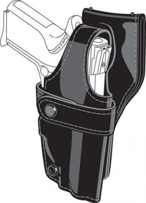 Safariland 0705 Low-Ride 1.5in. Drop, Level-III Retention, Colt Government, Plain Black, Right Hand, 0705-53-161