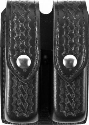 Safariland 77 Double Handgun Magazine Pouch - Basket Black, Ambidextrous - For Glock 20/21 & Similar 781602056427